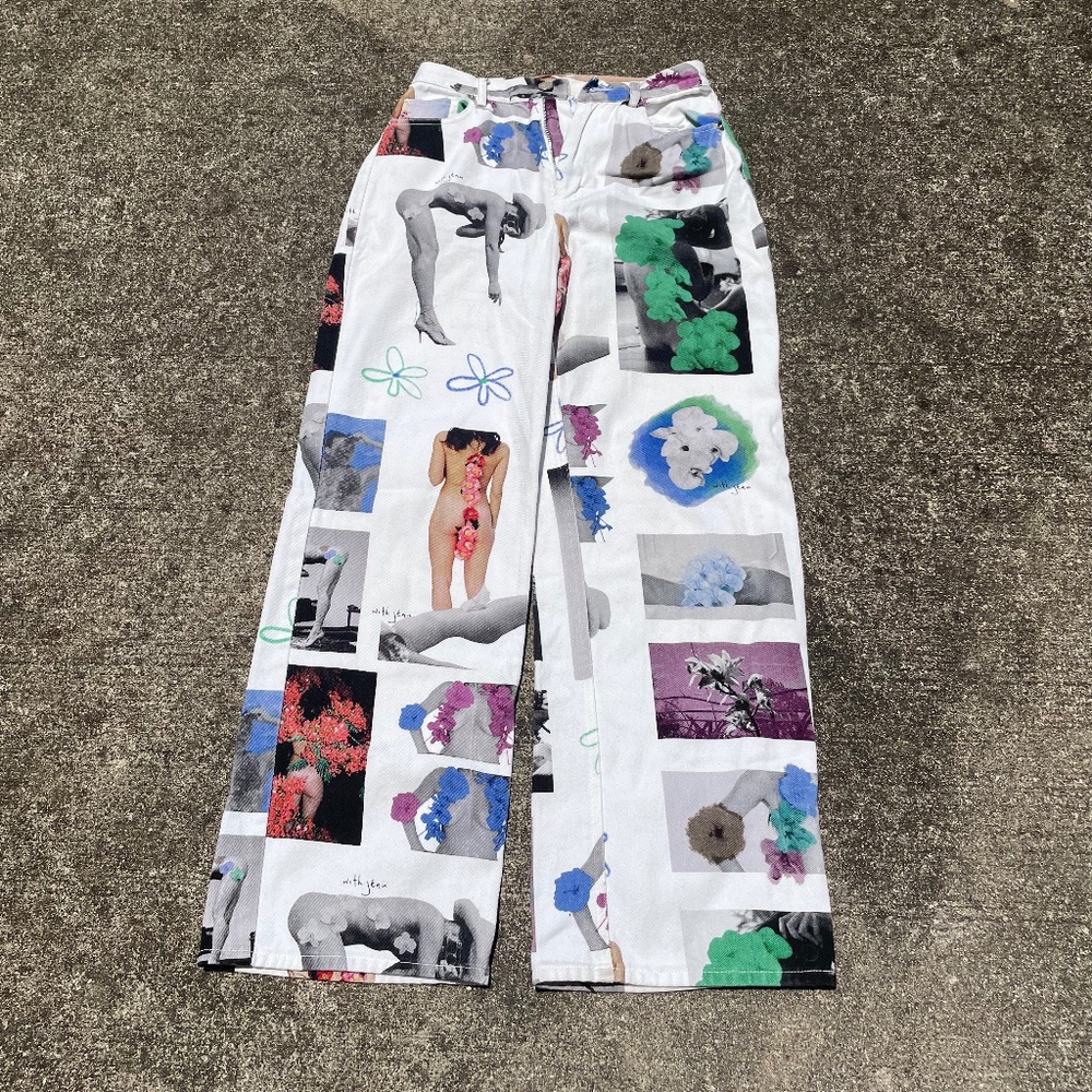 With Jeans Collage Printed Jeans